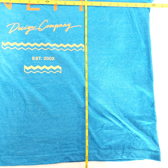 NEW!! NEFF Men SIZE XL Design Company Blue Skate Snowboard Surf T-Shirt - Picture 5 of 7